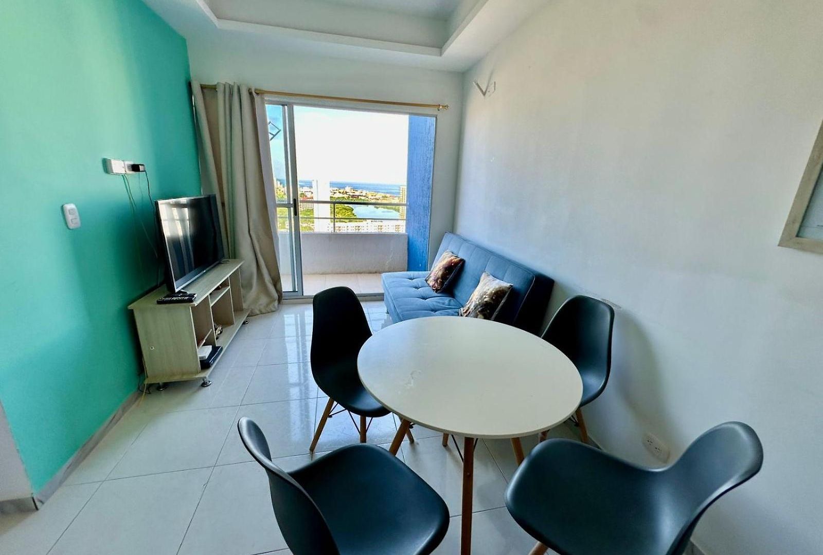 Hermosa Vista Desde El Piso 31 Cerca A Marbella Apartamento Cartagena